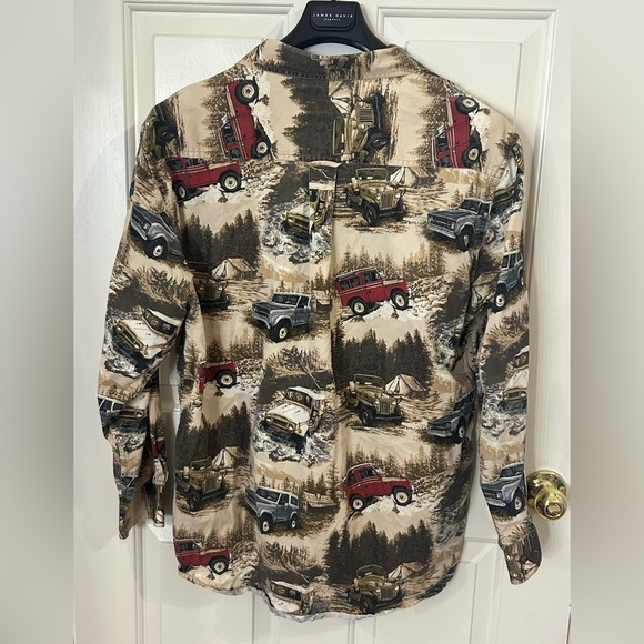 RedHead Men’s Large Broncos Jeep All Over Print Button Down Shirt - Picture 3 of 9